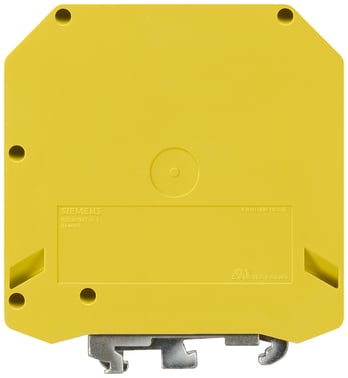 PE-klemme med skrueterminal, Tværsnit: 35-95 mm2, AWG: 2-4 / 0, Bredde: 25mm, Farve: grøn-gul 8WH1000-0CQ07