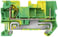 Hybrid PE-terminal, stik og fjederbelastet forbindelse, tværsnit 0,08-4 mm2, bredde 6,2 mm, farve: grøn-gul 8WH5100-3KG07 miniature