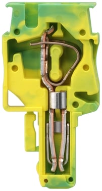 Plug-in kobling centerelement kan samles af brugeren, med fjederbelastet forbindelse Tværsnit: 0,08-4 mm2, Bredde: 6,2 mm, Farve: grøn-rå 8WH9040-1LB07
