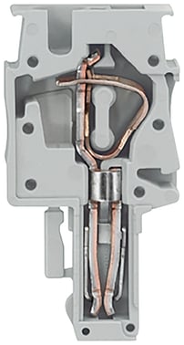 Plug-in kobling centerelement kan samles af brugeren, med fjederbelastet forbindelse Tværsnit: 0,08-4 mm2, Bredde: 6,2 mm, Farve: grå 8WH9040-1LB00