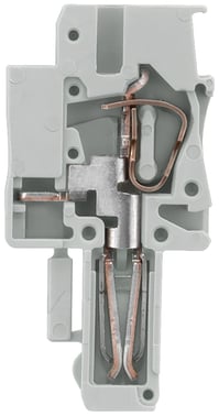 plug-in kobling venstre element kan overbygges, kan monteres af brugeren, med fjederbelastet forbindelse Tværsnit: 0,08-2,5 mm2, bredde: 5,2 mm, C 8WH9040-1DB00
