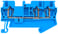 Gennemgående klemmer med fjederbelastning, 3 forbindelsespunkter, tværsnit: 0,14-1,5 mm2, Bredde: 4,2 mm, Farve: blå 8WH2003-0AE01 miniature