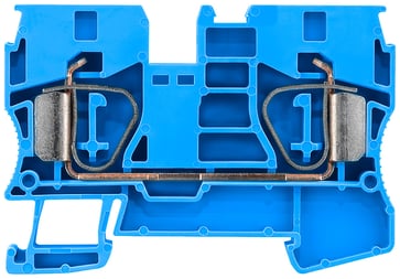 Gennemgående klemmer med fjederbelastet forbindelse, Tværsnit: 1,5-10 mm2, Bredde: 10 mm, Farve: blå 8WH2000-0AJ01