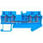 Gennemgående klemmer med fjederbelastet forbindelse, 4 forbindelsespunkter, tværsnit: 0,14-1,5 mm2, Bredde: 4,2 mm, Farve: blå 8WH2004-0AE01 miniature