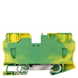 PE-klemmer med fjederbelastning, Tværsnit: 2,5-35 mm2, Bredde: 16 mm, Farve: grøn-gul 8WH2000-0CM07