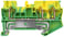 Beskyttelseslederterminal med fjederbelastet forbindelse, 3 forbindelsespunkter Tværsnit: 0,08-2,5 mm2, Bredde: 5,2 mm, Farve: grøn-gul 8WH2003-0CF07 miniature
