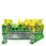 Beskyttelseslederterminal med fjederbelastet forbindelse, 3 forbindelsespunkter Tværsnit: 0,08-2,5 mm2, Bredde: 5,2 mm, Farve: grøn-gul 8WH2003-0CF07 miniature