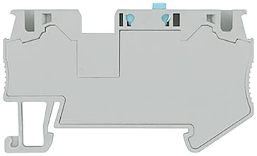 Instrumentisolerende terminal med fjederbelastning, tværsnit: 0,5-4 mm2, bredde: 6,2 mm, farve: grå med klinge 8WH2000-6CG00