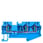 Gennemgående klemmer med fjederbelastning, 3 forbindelsespunkter, tværsnit: 0,5-4 mm2, bredde: 6,2 mm, farve: blå 8WH2003-0AG01 miniature