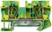 Beskyttelsesterminal med fjederbelastet forbindelse, tværsnit: 0,5-6 mm2, bredde: 8,2 mm, farve: grøn-gul 8WH2000-0CH07 miniature