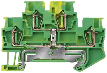 To-lags PE-terminal med fjederbelastet forbindelse, Tværsnit: 0,14-1,5 mm2, Bredde: 4,2 mm, Farve: grøn-gul 8WH2020-0CE07