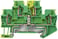 To-lags PE-terminal med fjederbelastet forbindelse, Tværsnit: 0,14-1,5 mm2, Bredde: 4,2 mm, Farve: grøn-gul 8WH2020-0CE07 miniature