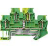 To-lags PE-terminal med fjederbelastet forbindelse, Tværsnit: 0,14-1,5 mm2, Bredde: 4,2 mm, Farve: grøn-gul 8WH2020-0CE07