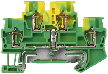 To-lags PE-terminal med fjederbelastning, tværsnit: 0,08-2,5 mm2, bredde: 5,2 mm, farve: grøn-gul 8WH2020-0CF07