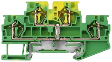 To-lags PE-terminal med fjederbelastning, tværsnit: 0,5-4 mm2, bredde: 6,2 mm, farve: grøn-gul 8WH2020-0CG07