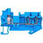 Hybrid gennemgående klemme Skrue og 2x fjederbelastet forbindelse Tværsnit: 0,08-2,5 mm2, Bredde: 5,2 mm, Farve: blå 8WH2103-2BF01 miniature