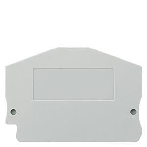 Dæksel til kompakte to-lags terminaler med tværsnit 2,5 mm2 Bredde 2,2 mm, Farve: grå 8WH9000-1KA00
