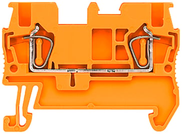 Gennemgående klemmer med fjederbelastning, tværsnit: 1,5 mm2, bredde: 4,2 mm, farve: orange 8WH2000-0AE04