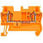 Gennemgående klemmer med fjederbelastning, tværsnit: 1,5 mm2, bredde: 4,2 mm, farve: orange 8WH2000-0AE04 miniature