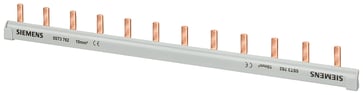 Stiftskinne, 1-faset 10 mm², 56 stifter, isoleringsgrå, kan skæres uden. 5ST3764