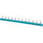 Stiftskinne, 1-faset 10 mm², 12 stifter, isolering blå, kan skæres med. 5ST3763 miniature