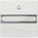 DELTA stil, titanium hvid vippebånd med etiket og vindue med klokkesymbol til trykknap. 5TG7150 miniature