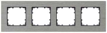 DELTA miro aluminium Ramme 4-fold Autentisk materiale aluminium naturlig Mål 303x 90 mm 5TG1124-0
