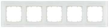 DELTA mirroglasramme 5x ægte glas hvid 374x 90 mm 5TG1205-1