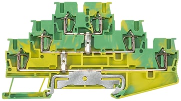 Tre-lags terminal 2,5 mm2 3x PE gulgrøn bredde 5,2 mm 8WH2035-0CF07
