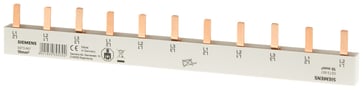 Stiftskinne, 10 mm² tilslutning: 3-faset / + 8 x fase sikkert at røre ved. 5ST3667