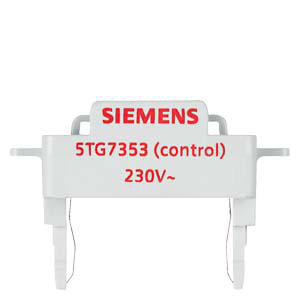 DELTA switch og trykknap LED-indsats til kontrolfunktion 230 V / 50 Hz, rød 5TG7353
