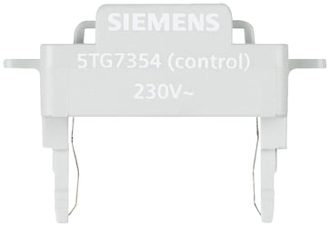 DELTA afbrydere og trykknapper LED lysindsats til pilotlysfunktion 230 V / 50 Hz,. 5TG7354