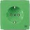 DELTA-stil, grøn SCHUKO-stikkontakt 10/16 A, 250V med mærkningsfelt med øget berøringsbeskyttelsesdækplade 68 x 68 mm 5UB1815 miniature