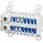 ALPHA 400-ZS N / N-terminal 14-polet, 2x 14 mm2 skrueterminaler 14x 4 mm2 plug-in-terminaler, vandret installation eller lodret på DIN-skinne, farve blå 8GS4034-4 miniature