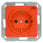DELTA i-system SCHUKO stikkontakt med øget berøringsbeskyttelse med mærkning "ZSV" orange, 55x 55 mm 5UB1901 miniature