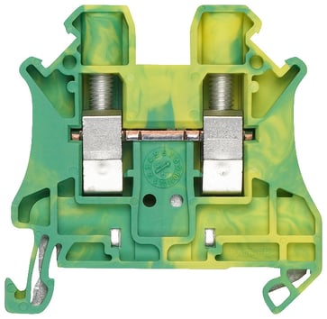Gennemgående PE-klemme med skrueterminal Klembredde 6,2 mm Farve grøn-gul Tværsnit: 4 mm2 8WH1000-0CG07