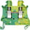 Gennemgående PE-klemme med skrueterminal Klembredde 6,2 mm Farve grøn-gul Tværsnit: 4 mm2 8WH1000-0CG07 miniature