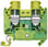 Gennemgående PE-klemme med skrueterminal Klembredde 12,0 mm Farve grøn-gul Tværsnit: 16 mm2 8WH1000-0CK07 miniature
