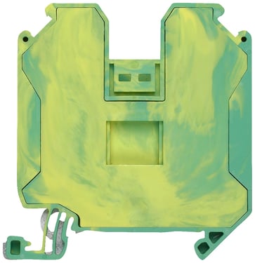 Gennemgående PE-klemme med skrueterminal Klembredde 16,0 mm Farve grøn-gul Tværsnit: 35 mm2 8WH1000-0CM07