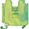 Gennemgående PE-klemme med skrueterminal Klembredde 16,0 mm Farve grøn-gul Tværsnit: 35 mm2 8WH1000-0CM07