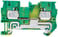 PE gennemgående klemme 4 mm2, 6,2 mm bredde grøn / gul 8WH6000-0CG07 miniature