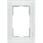 DELTA miroramme 2x ægte glas hvid 5TG1206-1 miniature