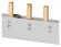 Pin busbar, 4-faset 10 mm², 980 mm, Isolation grå, kan skæres til RCBO'er. 5ST3746-3 miniature