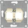 Støtteplade hvid indsats til montering af op til 2 modulære jackstik. 5TG2058-2
