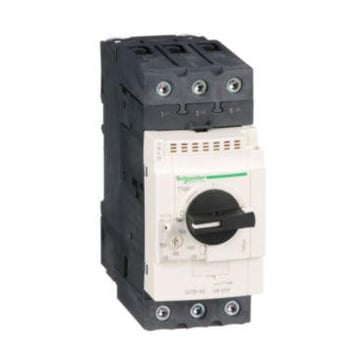 TeSys GV motor circuit breaker GV3P65, termisk magnetisk, 48-65A 30kW@400V Icu50kA, drejegreb GV3P65