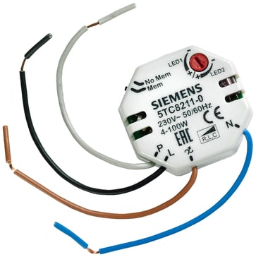 Dæmper til dæmpbar LED-lampe og elektroniske transformere maks .: 100 W 5TC8211-0