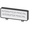 Ekstra etiket, R / ES "Interrupteur General / Interruptor Principal" (10 enheder. 3LD9346-2A