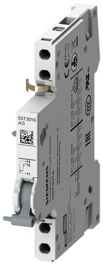 Hjælpekontakt 1 CO-kontakt til afbrydere 5SL, 5SY, 5SP indbygget CB 5TL. 5ST3016
