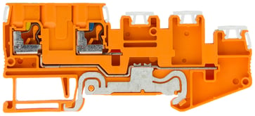 Indgangsklemmer 1,5 mm2, til 4-leder Orange, inklusive PE 8WH6004-0HE04