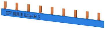 Kompakt samleskinne, 10 mm2 N (farve blå) MCB 1 / N 1 MW berøringsbeskyttet farve blå 1000 mm skærbar 5ST3787-0